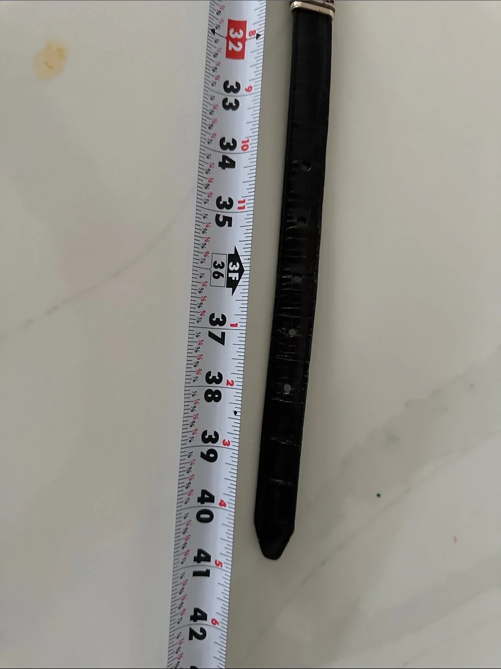 Brighton Black Leather Headband with Silver Decorative Accents. Size 41 inches.